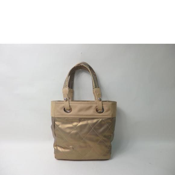 Chanel Gold Biarritz Paris Bag PM Tote - Picture 1 of 7